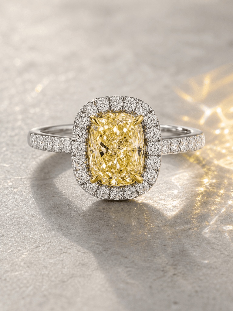 Sunlit Yellow Diamond Ring